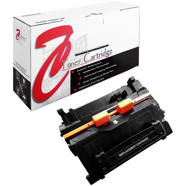 A white box with black and red text containing a Point Plus black toner cartridge for HP.