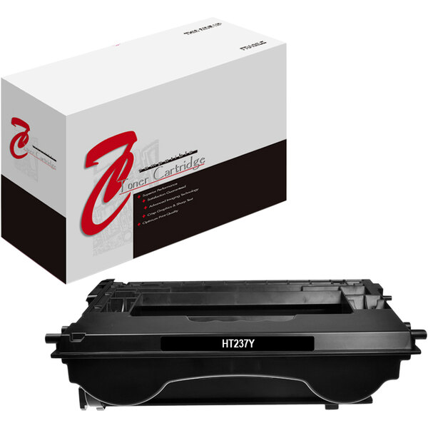 A Point Plus black toner cartridge for HP printers in a white box with black and red text.