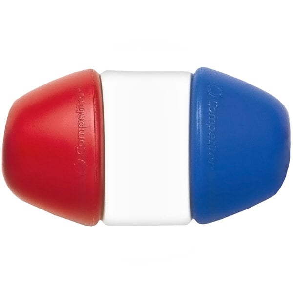 A red, white, and blue Kemp USA EZ-Lock float.
