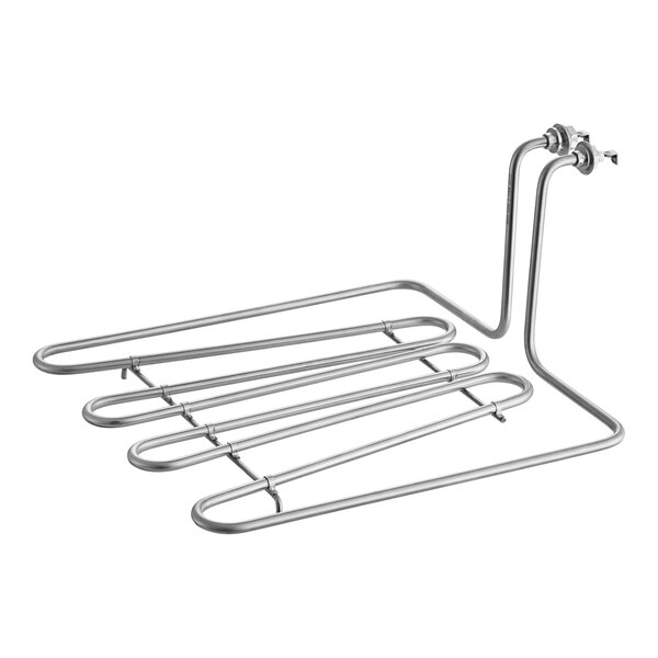 A Carnival King heating element with four hooks on it.