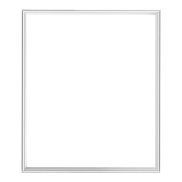 A white rectangular frame with a white background.
