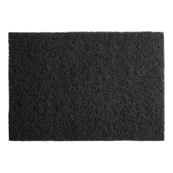 A black sponge pad for a floor machine.