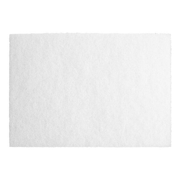 A white rectangular Lavex Basics floor pad.