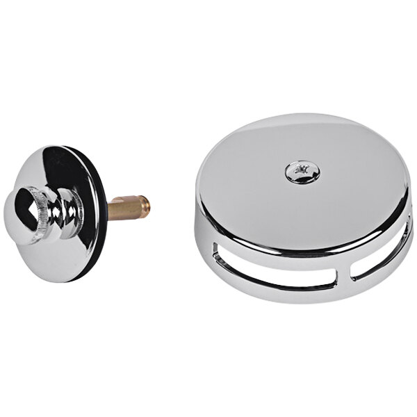 A chrome plated metal knob for a Dearborn Dblue Trim Kit.