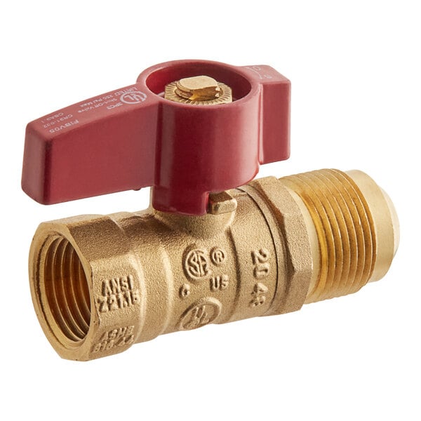 A zinc-plated steel Easyflex gas valve with a female NPT connection.