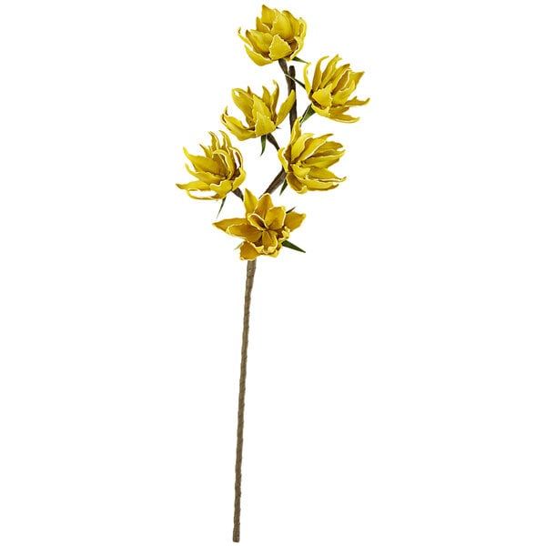 A Kalalou artificial yellow flower on a stem.