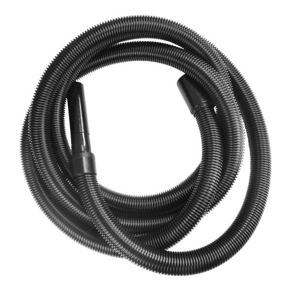 A black SpaceVac flexible hose with nozzle.