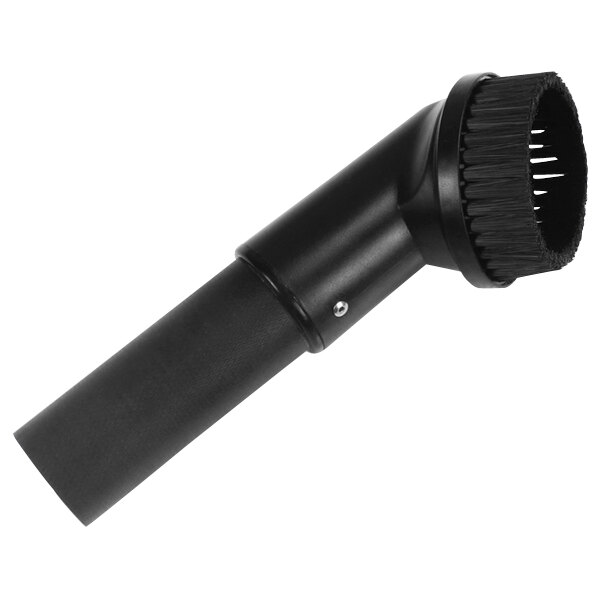 A black round brush with round bristles.