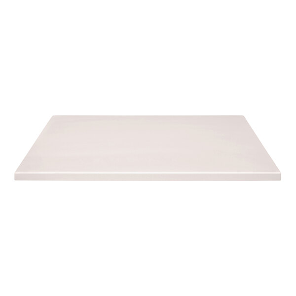 A Perfect Tables square table top with a white microtexture surface.