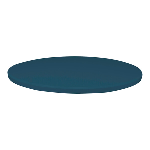 A Perfect Tables 30" round outdoor table top in pearl blue with a microtexture finish.