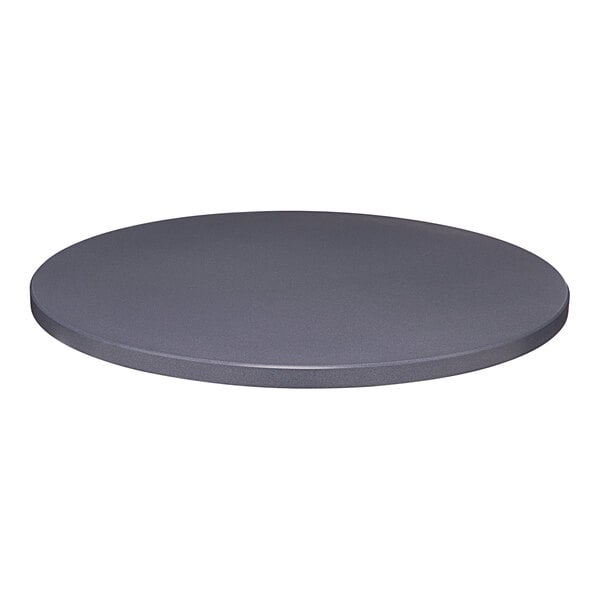 A Perfect Tables 42" Indoor Round Blue Sparkle Table Top on a table.