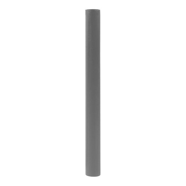 A grey pole for a Benchmaster on a white background.