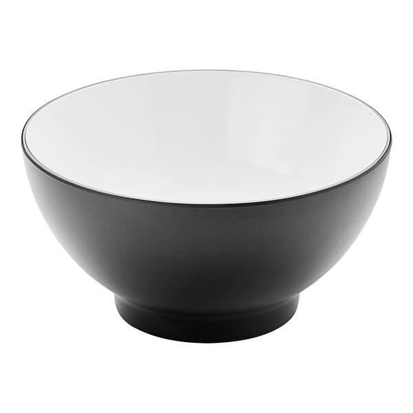 An American Metalcraft black and white melamine bowl.