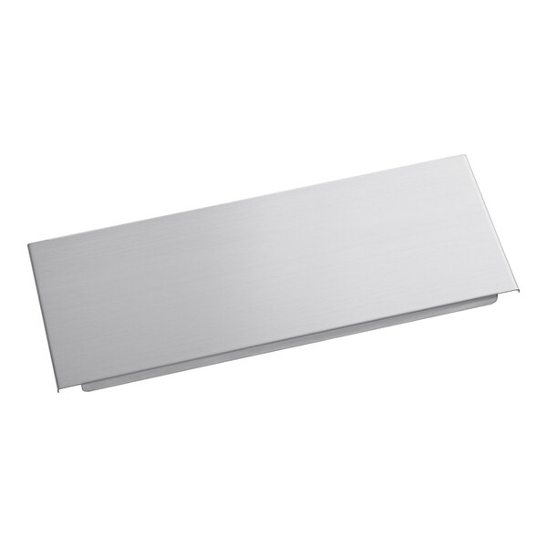 An Avantco silver metal rectangular divider bar.