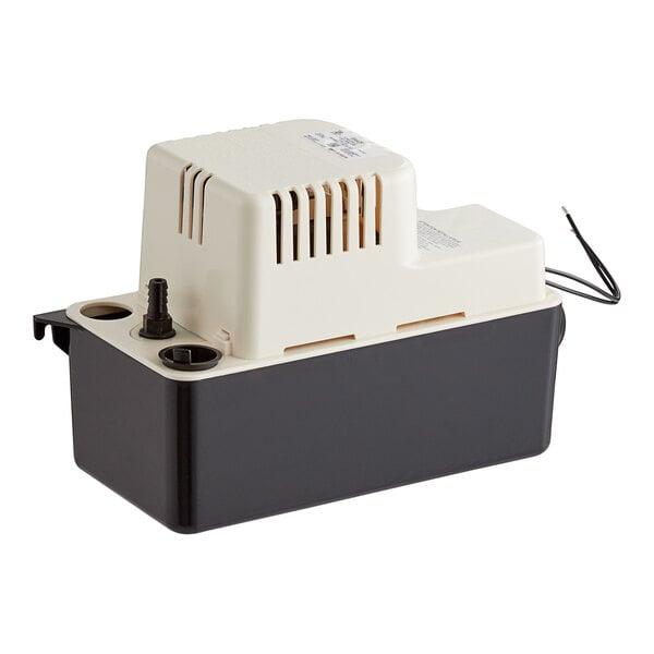 A white and black Little Giant VCMA-15UL Condensate Pump.