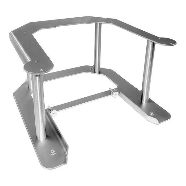 A metal table stand for a Savage Bros candy cooker.