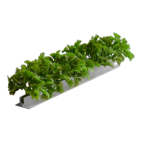 A Dalebrook melamine parsley divider with green leaves on a metal strip.
