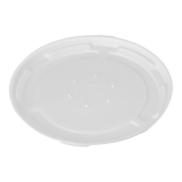 A white Dinex high-temp plastic lid.