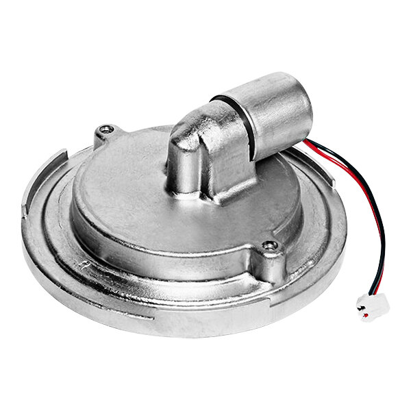 A Sloan inner cover solenoid assembly with wires and a metal disc.