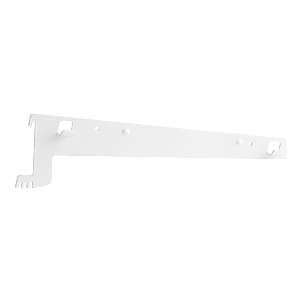 A white Avantco Refrigeration shelf bracket.