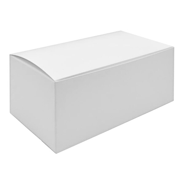 A white rectangular box with a lid.