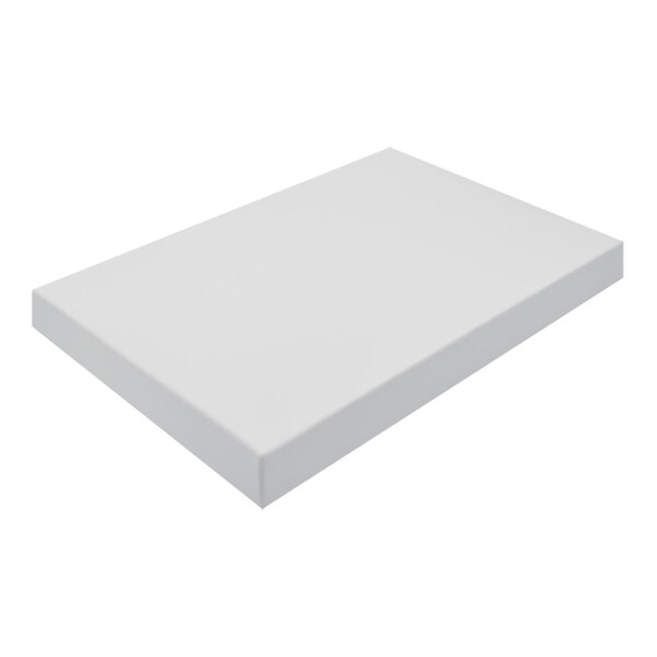 A white rectangular 2 piece candy box on a white background.