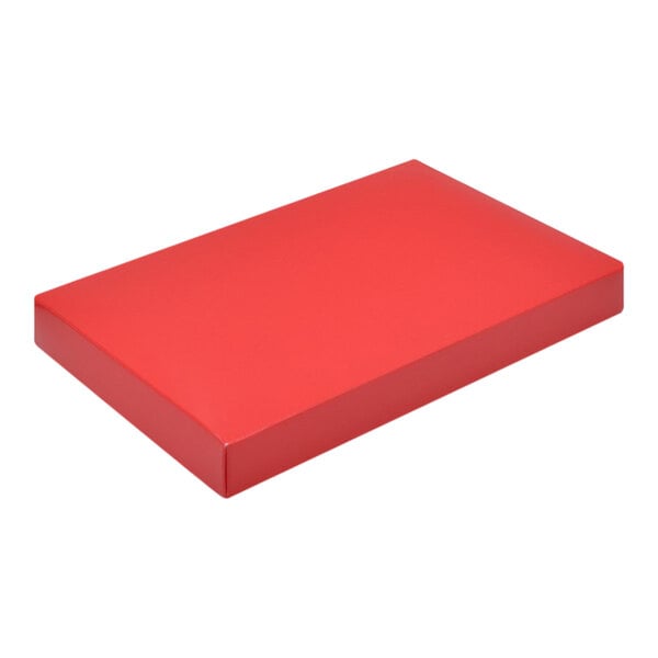 A red rectangular box on a white background.