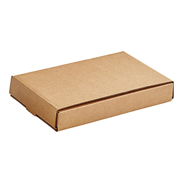 A brown corrugated mailer for 2-piece 1 lb. candy box on a white background.