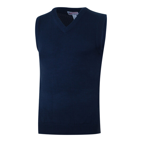 A Henry Segal navy blue sweater vest.