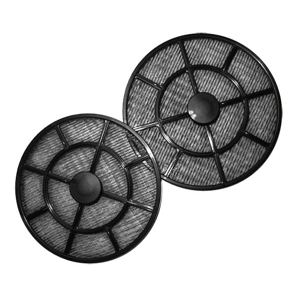 A pair of black mesh filters for XPOWER 800 Series Air Movers.