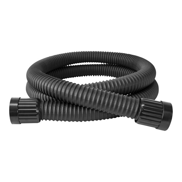 An XPOWER heavy-duty flexible black hose with two black ends.
