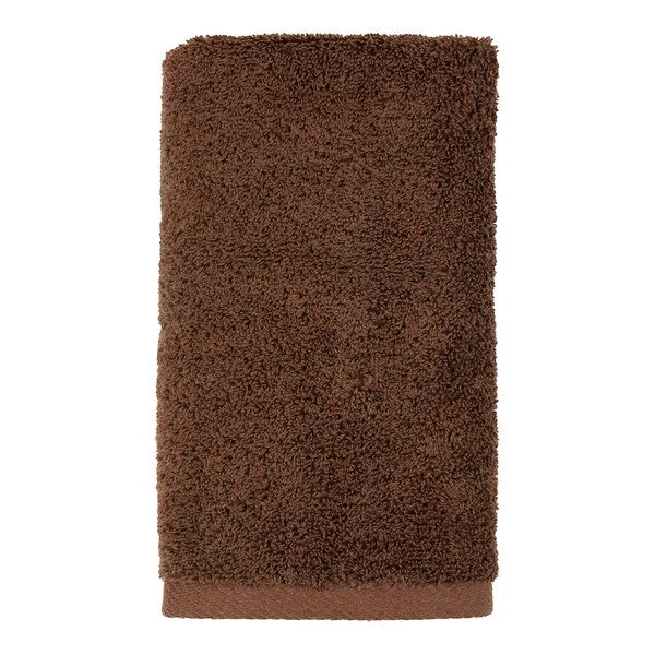 A brown 1888 Mills Millennium hand towel.
