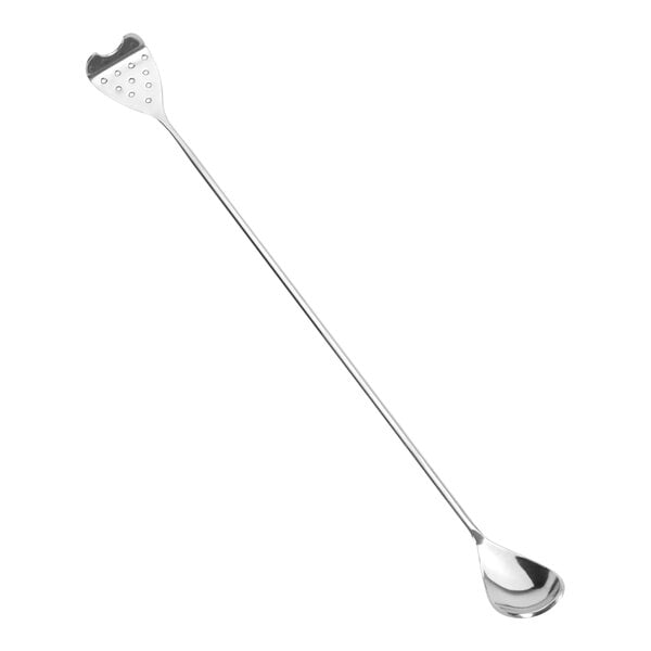 An American Metalcraft stainless steel bar spoon with a long handle.