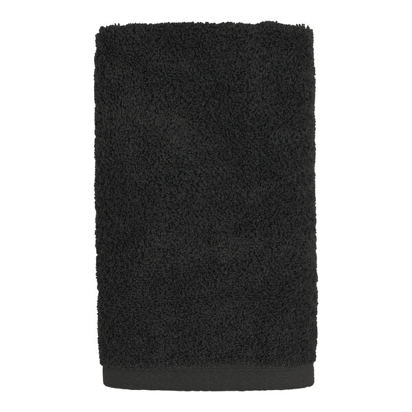 A black 1888 Mills Millennium hand towel.