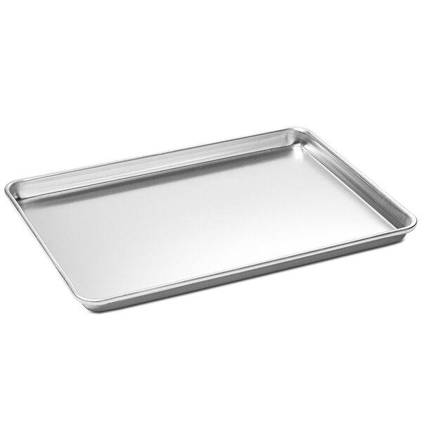 A Merrychef aluminum half size sheet pan on a white background.