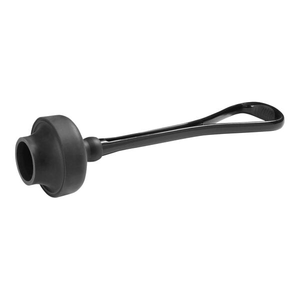 A Carlisle black plunger with a long handle.