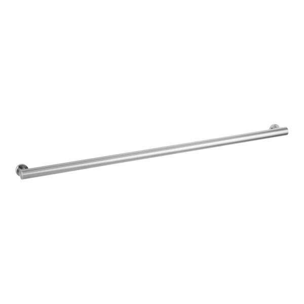 A long stainless steel metal bar.
