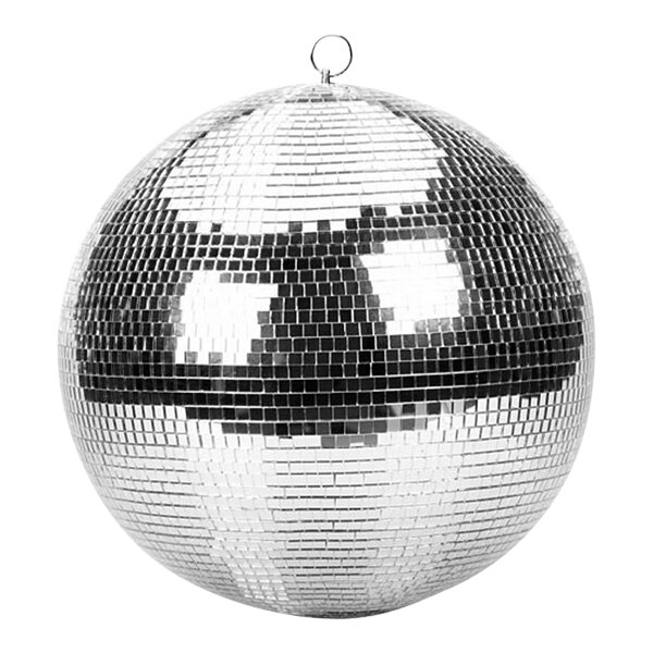 A close-up of a ProX 24" disco ball.
