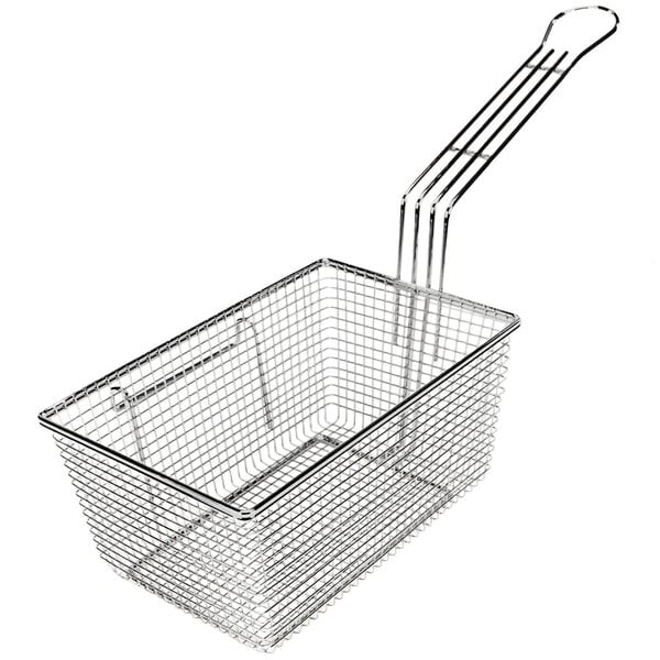 A Cecilware wire fryer basket with a right hook handle.