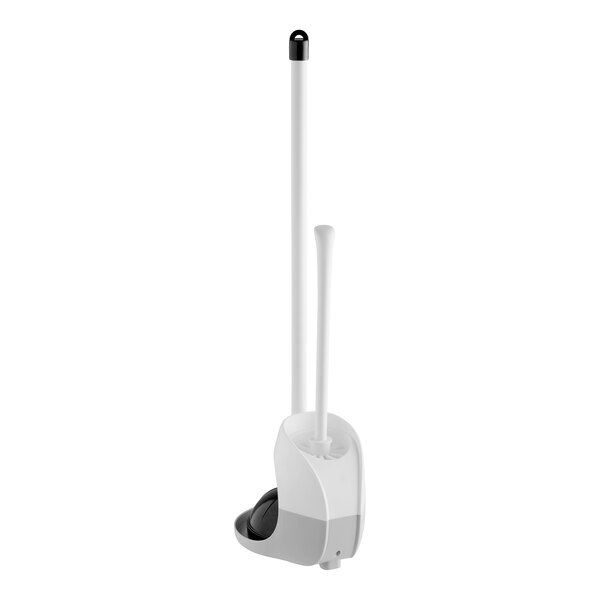 Lavex Toilet Bowl Brush and Toilet Plunger Set with Caddy
