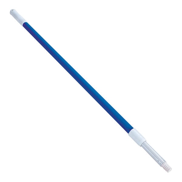 A Carlisle telescopic handle with a white and blue design.