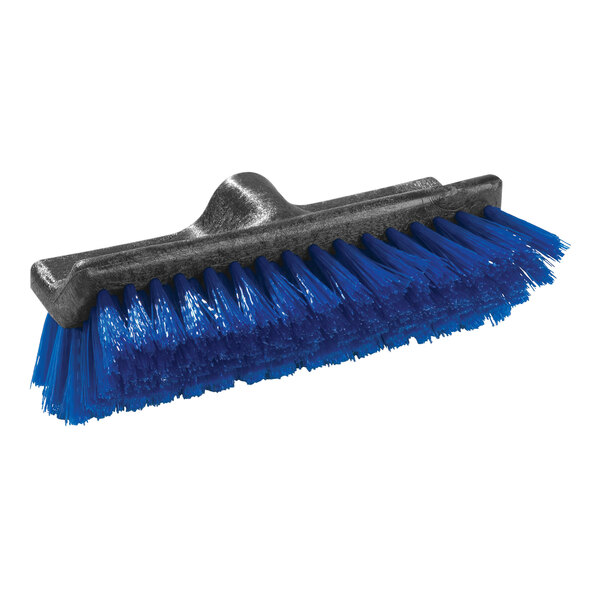 A close-up of a blue Carlisle Hi-Lo floor scrub brush head.