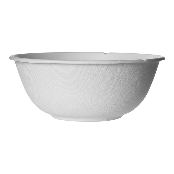 A case of Eco-Products sugarcane coupe bowls on a white background.