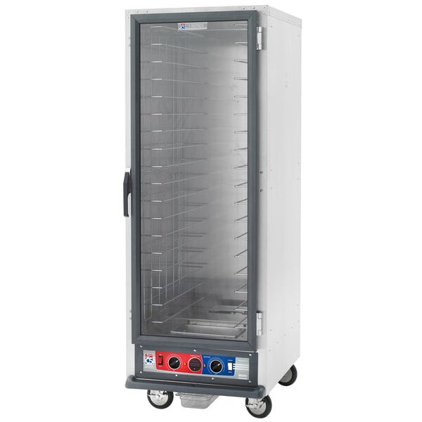 A Metro C5 full-size holding/proofing cabinet with a clear glass door.