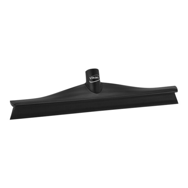 A black Vikan Ultra-Hygienic floor squeegee with a black plastic frame.