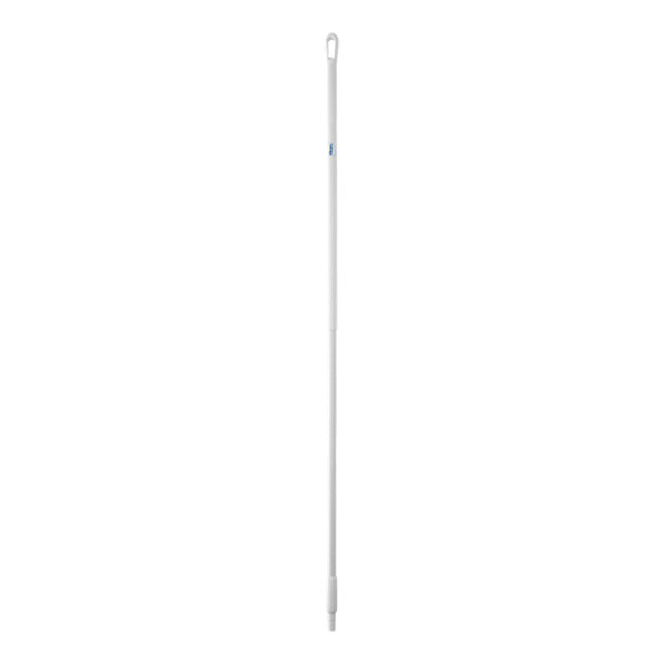 A long white Vikan threaded fiberglass pole with a white handle.