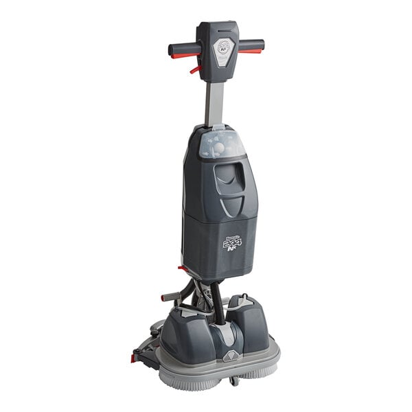 A NaceCare commercial floor scrubber with black wheels.