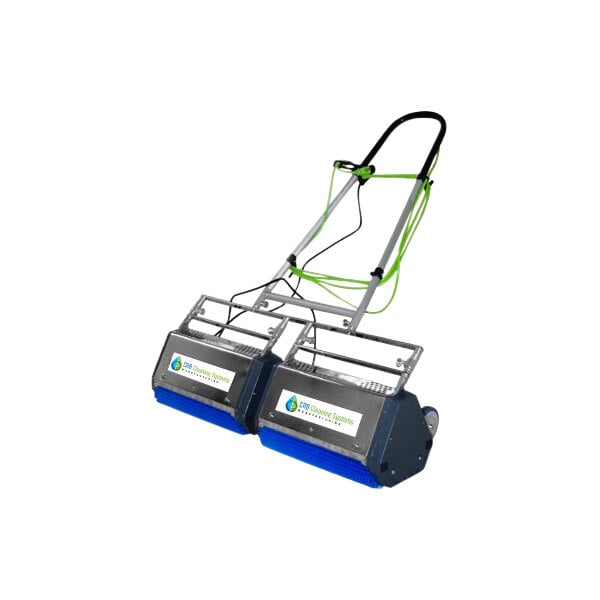 A CRB Cleaning Systems TM4 carpet and hard floor cleaning machine with a blue handle.