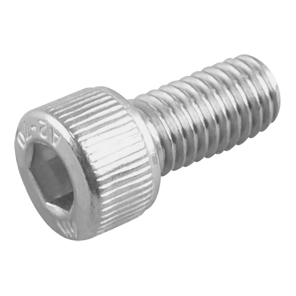 A close-up of a CRB Cleaning Systems M8 x 25 mm screw with a nut on it.