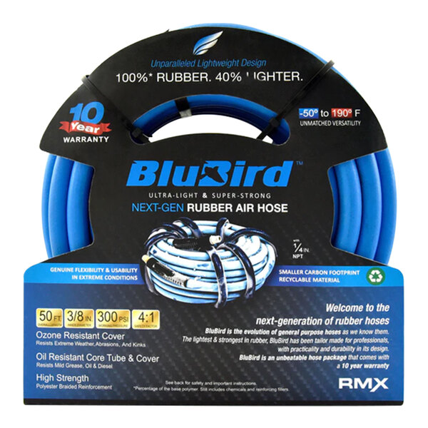 BluBird Next-Gen 3/8" x 35' Rubber Air Hose BB3835